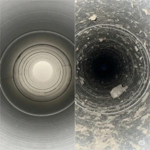 clean vs dirty air duct